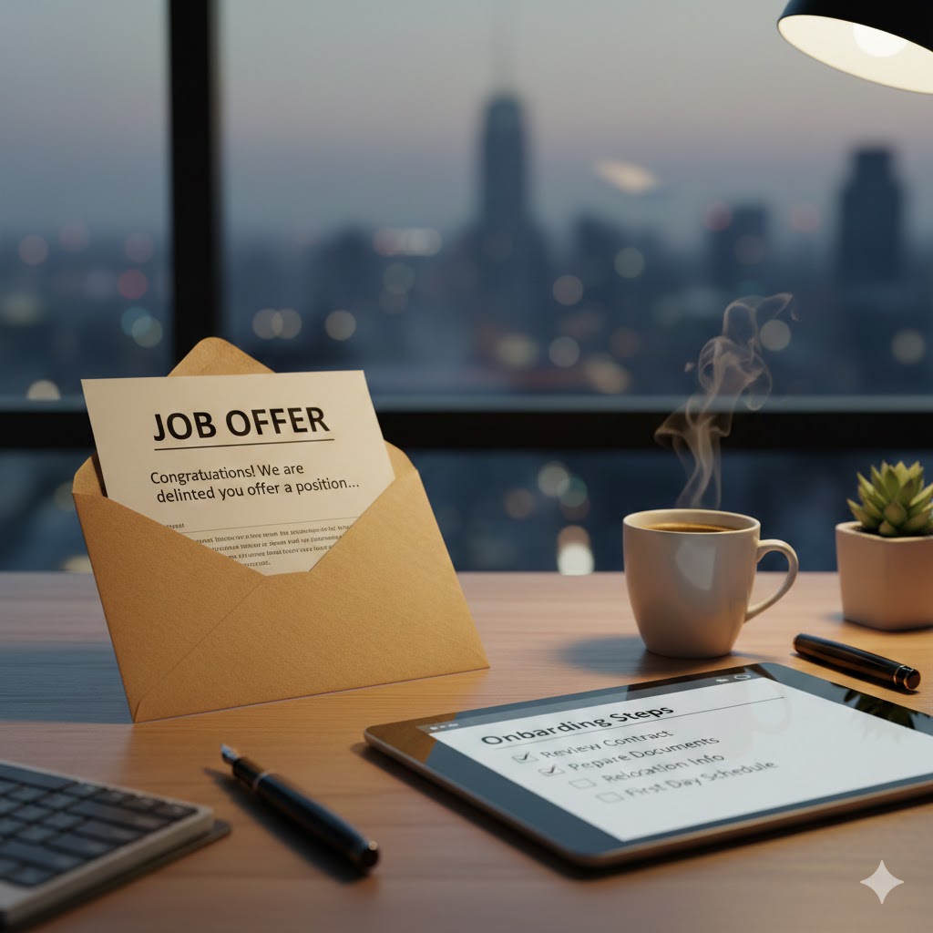 内定通知、入社準備のイメージ