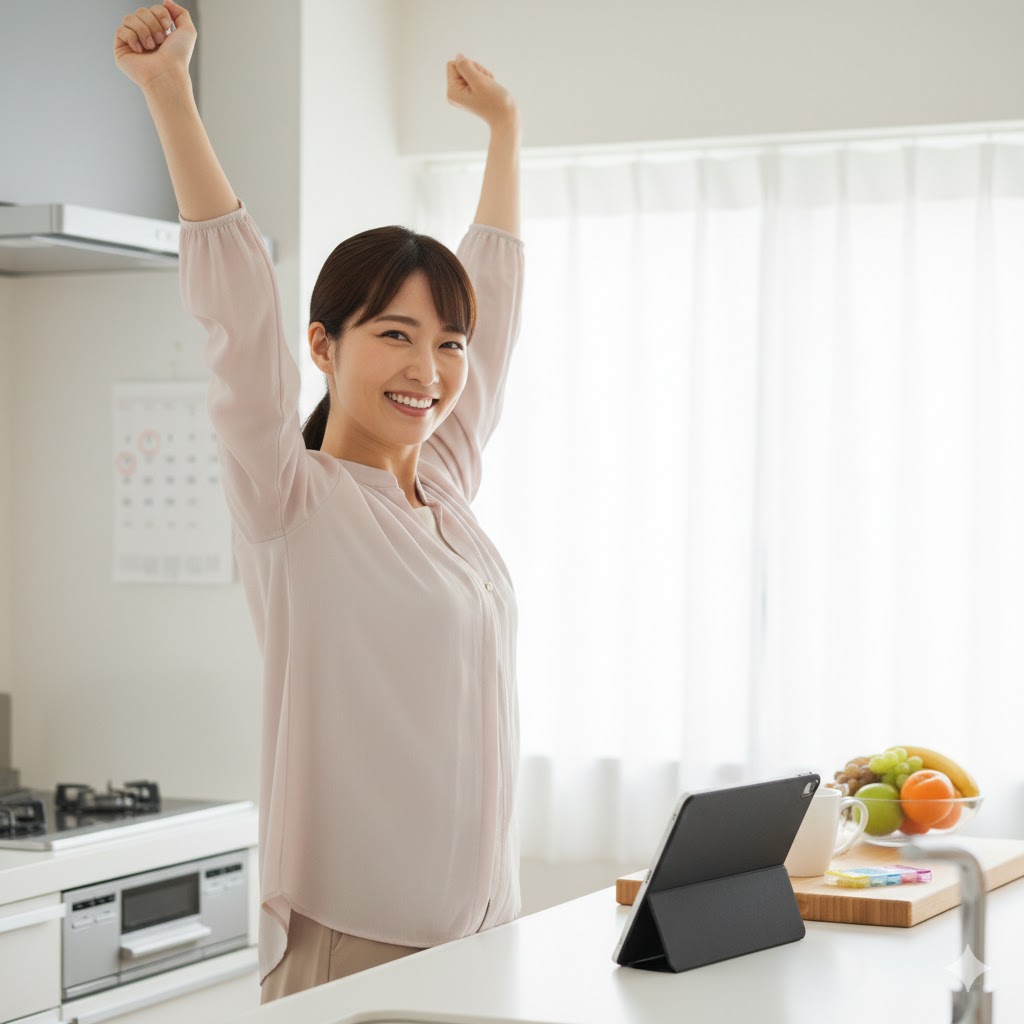 回復、元気になった人のイメージ